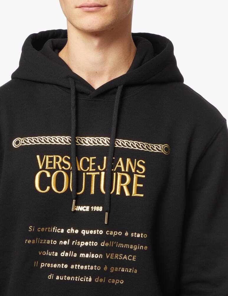 rinascente Versace Jeans Couture Gold guarantee hoodie