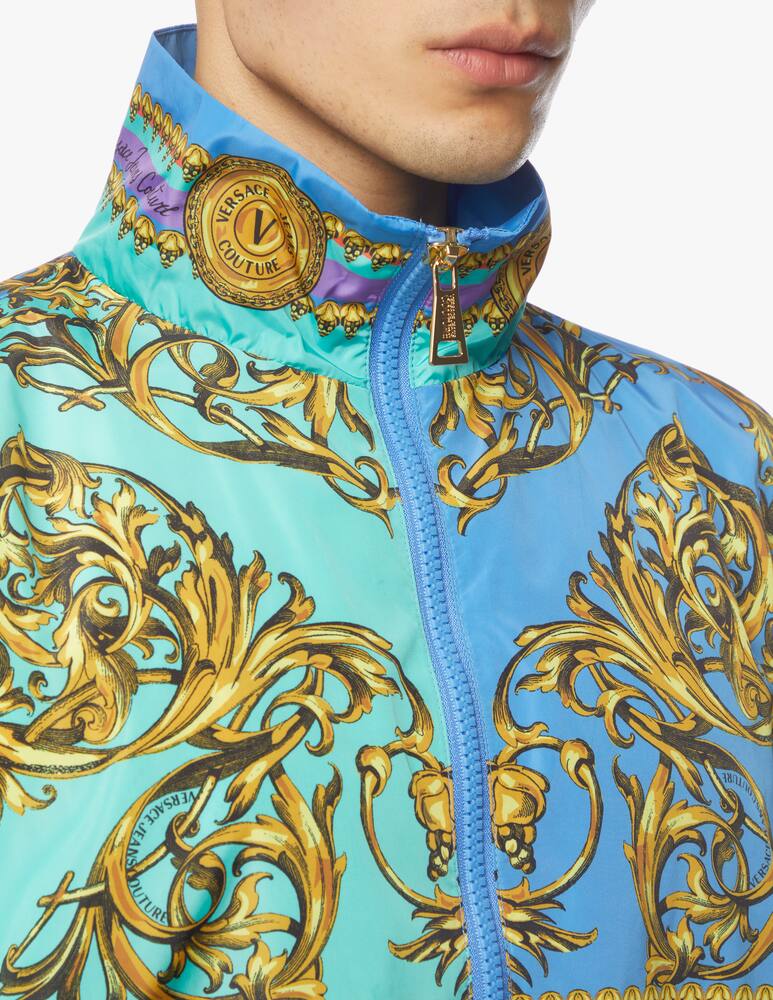 rinascente Versace Jeans Couture Giacca stampa placed garland - blu