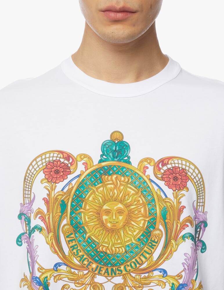 rinascente Versace Jeans Couture T-shirt vintage print sun - white
