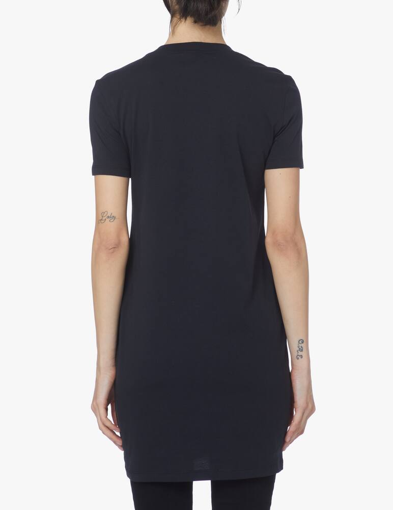 rinascente Versace Jeans Couture T-shirt dress logo frame - black