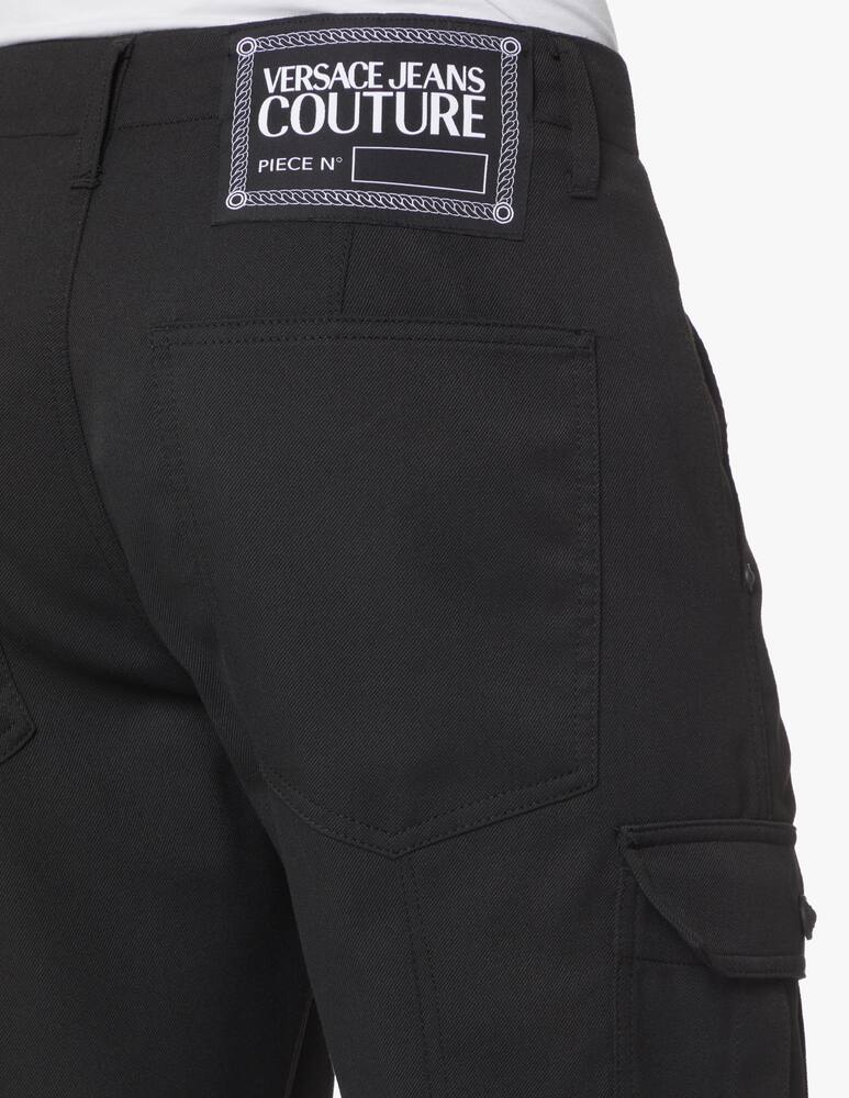 rinascente Versace Jeans Couture Back tag tech textile pant - black