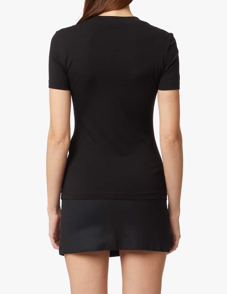 rinascente Versace Jeans Couture T-shirt logo gold - black