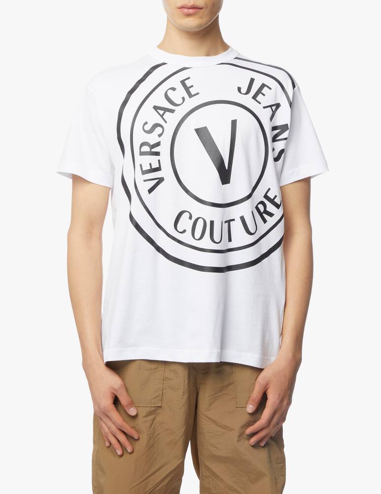 Versace Jeans Couture Maglietta emblema versace - bianco - immagine 1 Versace Jeans Couture Maglietta emblema versace - bianco - immagine 1