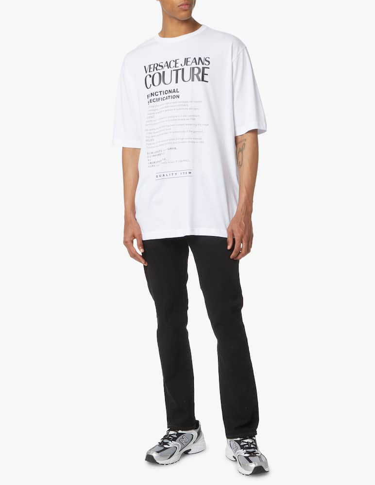 rinascente Versace Jeans Couture T-shirt warranty label logo - white