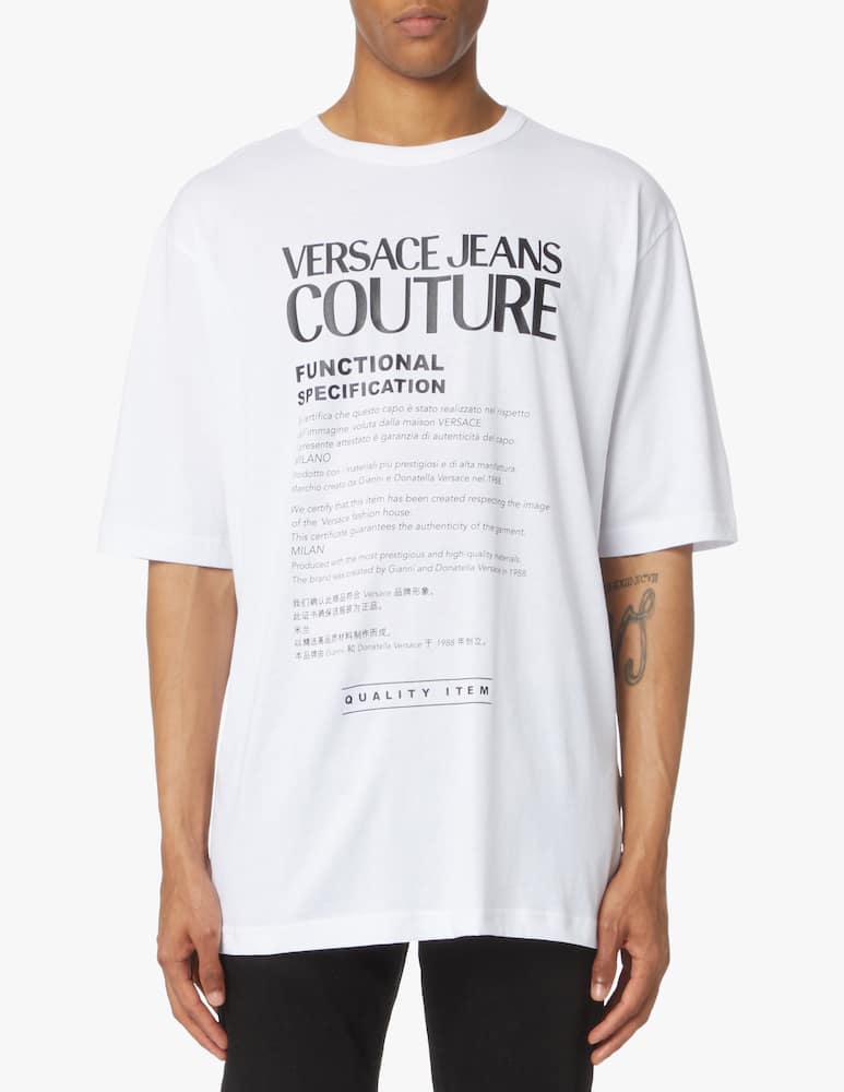 Versace Jeans Couture T-shirt warranty label logo - white - picture 1 Versace Jeans Couture T-shirt warranty label logo - white - picture 1