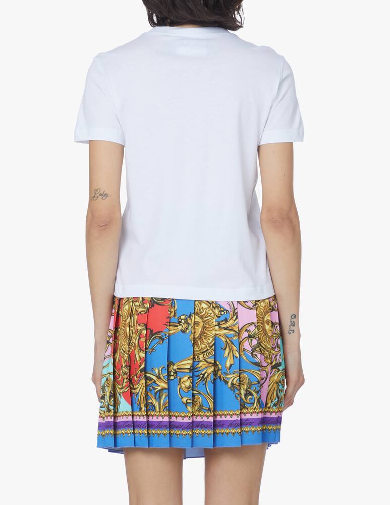 rinascente Versace Jeans Couture T-shirt in cotone con logo - bianco