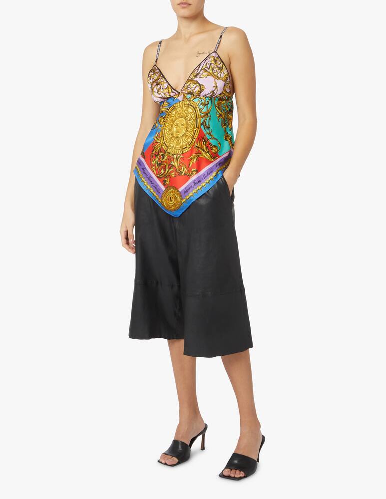 rinascente Versace Jeans Couture Top foulard stampa barocco - nero