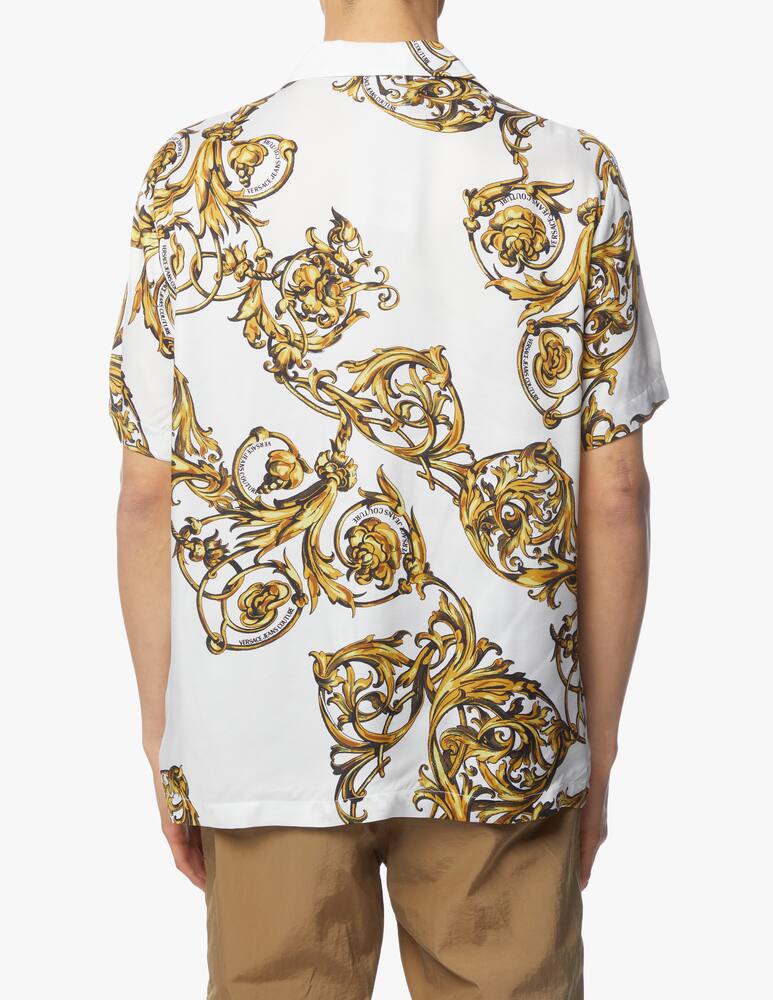 rinascente Versace Jeans Couture Camicia manica corta bowling stampa floreale - bianco