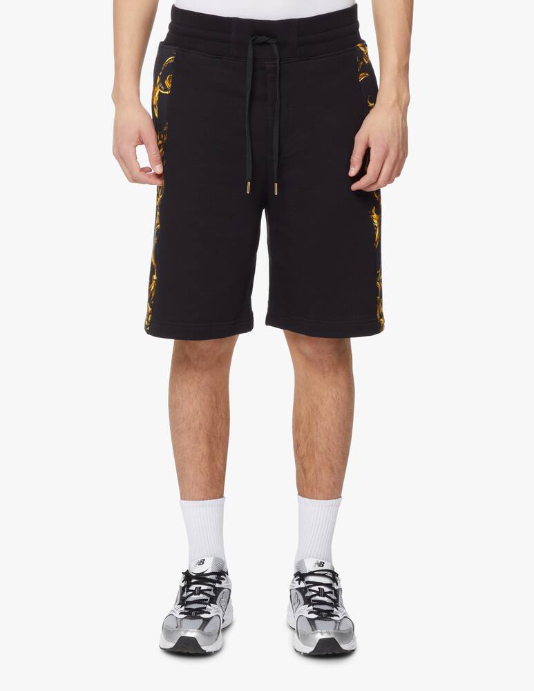 rinascente Versace Jeans Couture Print garland shorts - black