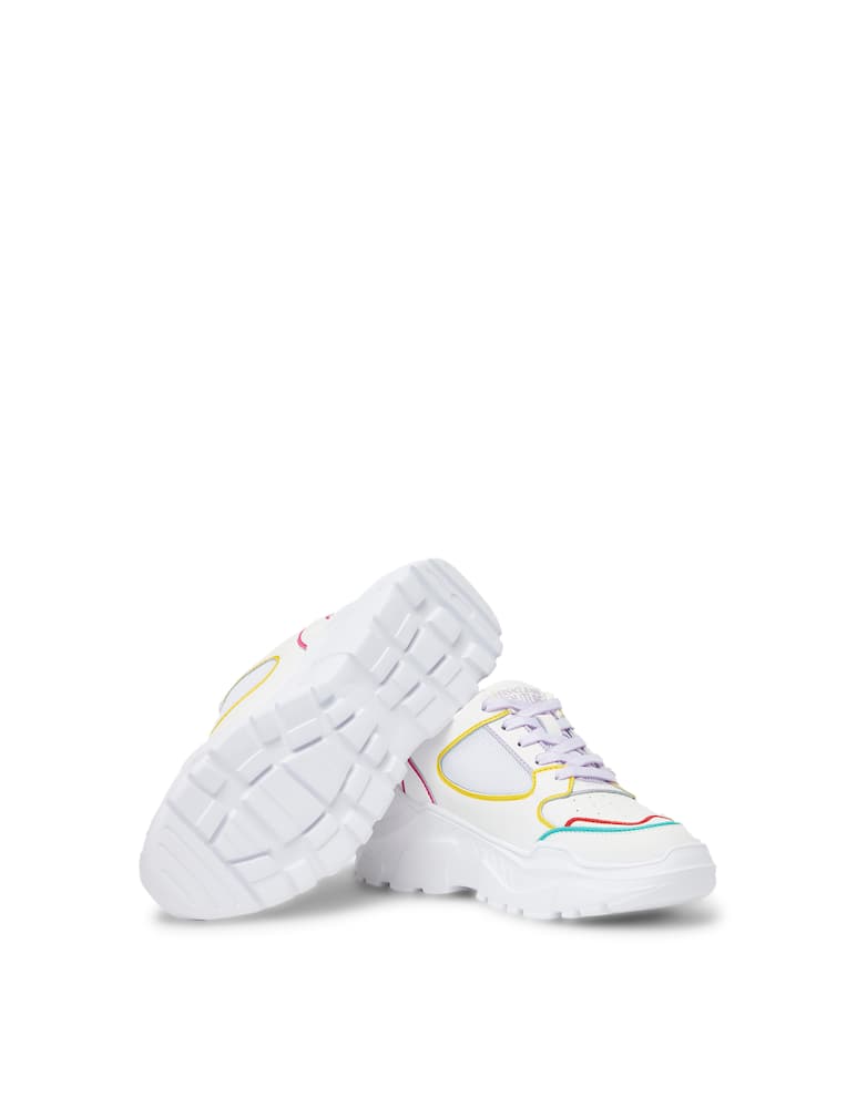 rinascente Versace Jeans Couture Sneakers basse in pelle Speedtrack - bianco