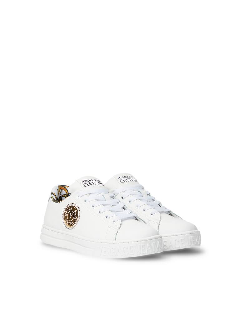 rinascente Versace Jeans Couture Court 88 leather low-top sneakers - white