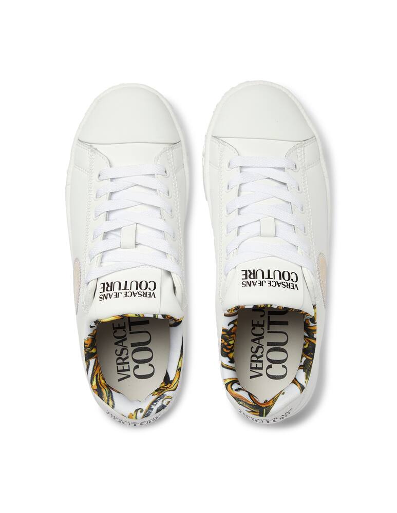rinascente Versace Jeans Couture Court 88 leather low-top sneakers - white