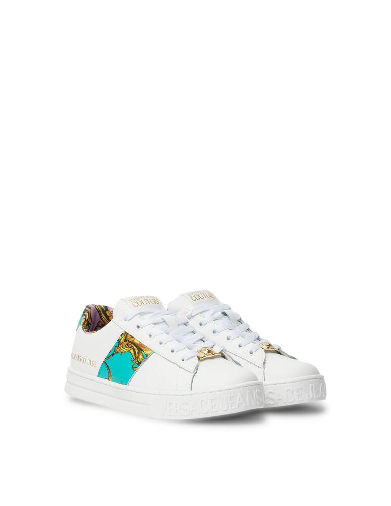 rinascente Versace Jeans Couture Court 88 leather low-top sneakers - white