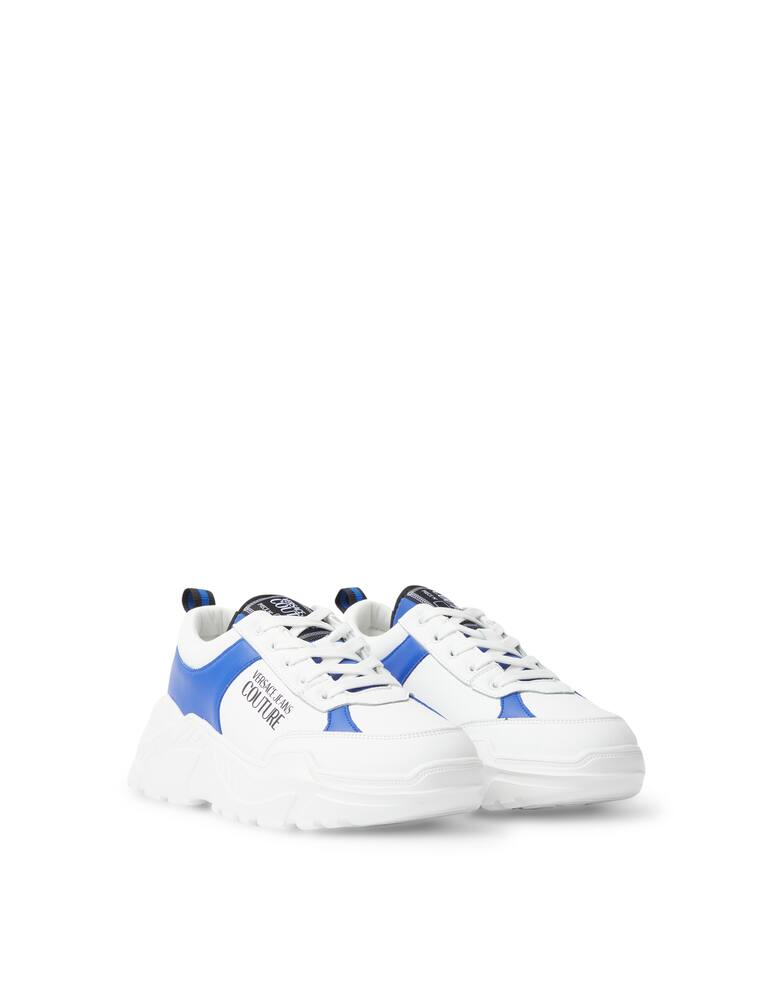 rinascente Versace Jeans Couture Sneakers chunky bicolor in pelle speed - bianco