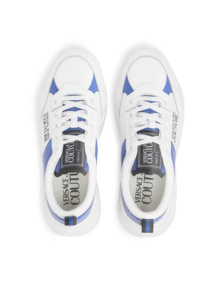 rinascente Versace Jeans Couture Sneakers chunky bicolor in pelle speed - bianco