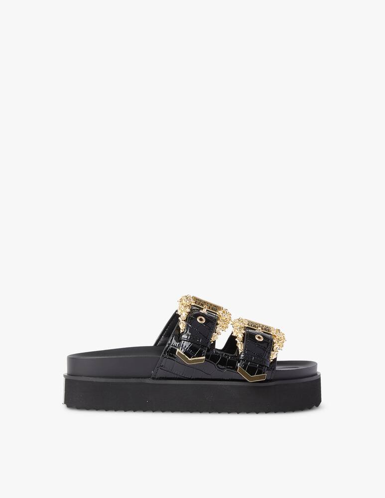 Versace Jeans Couture Arizona flat sandals - black - picture 1 Versace Jeans Couture Arizona flat sandals - black - picture 1