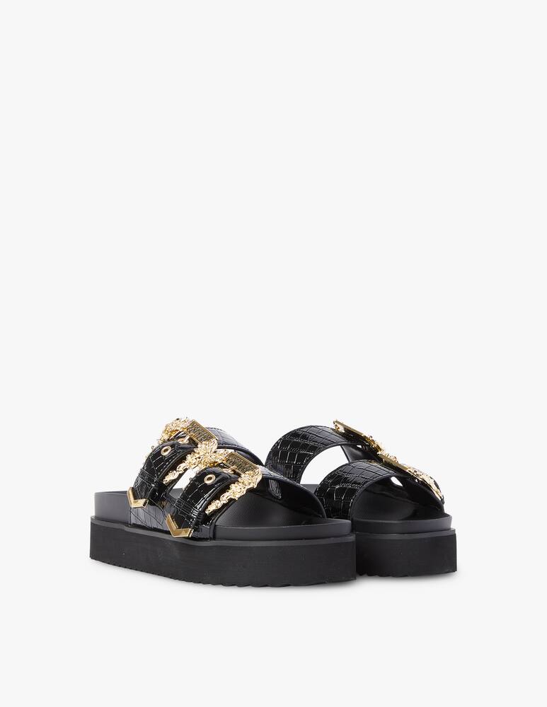 Versace Jeans Couture Arizona flat sandals - black - picture 2 Versace Jeans Couture Arizona flat sandals - black - picture 2