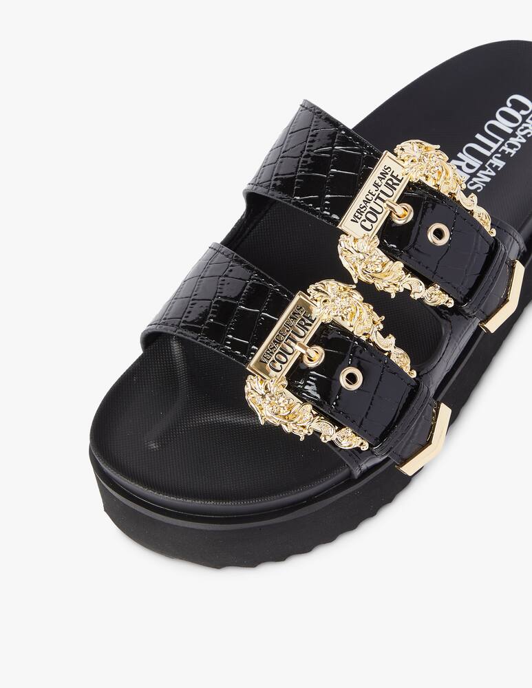 Versace Jeans Couture Arizona flat sandals - black - picture 5 Versace Jeans Couture Arizona flat sandals - black - picture 5