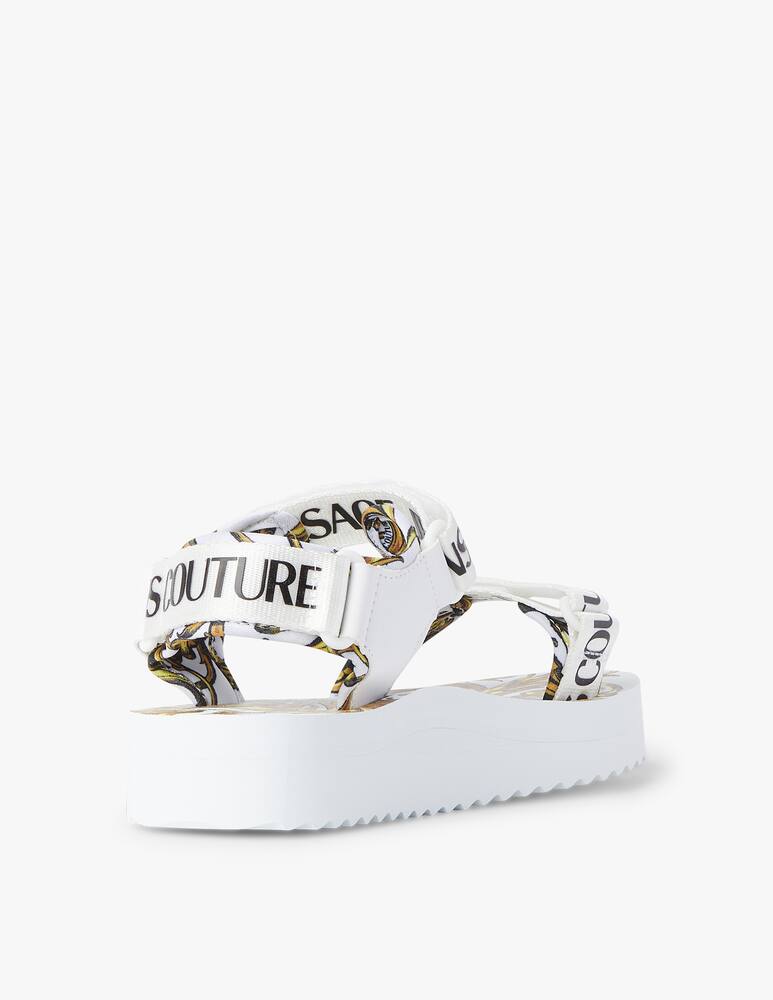 rinascente Versace Jeans Couture Miami flat sandals - white