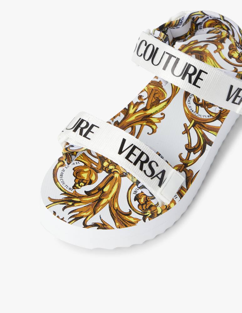 rinascente Versace Jeans Couture Miami flat sandals - white