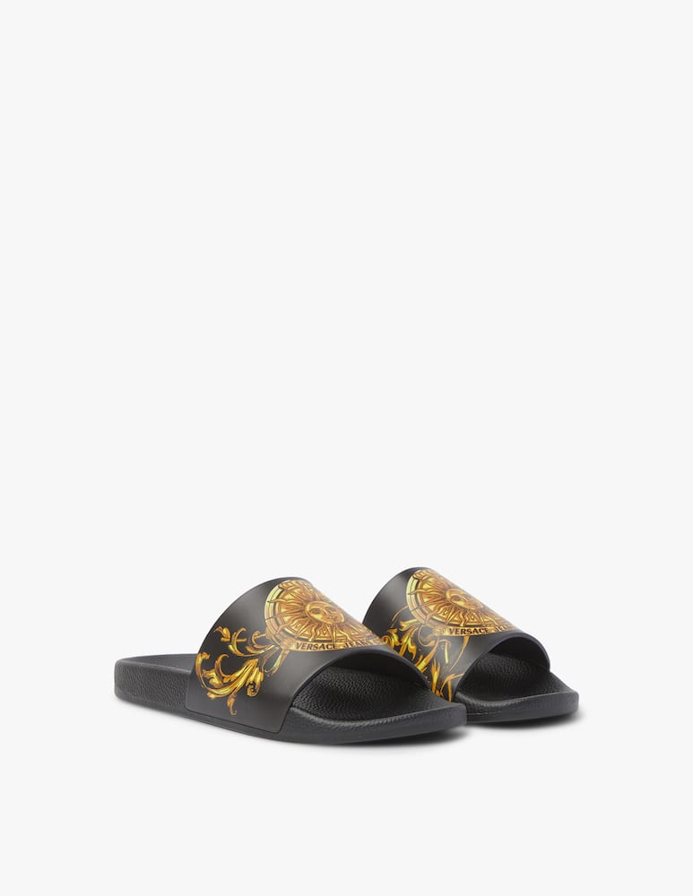 rinascente Versace Jeans Couture Printed slide - black