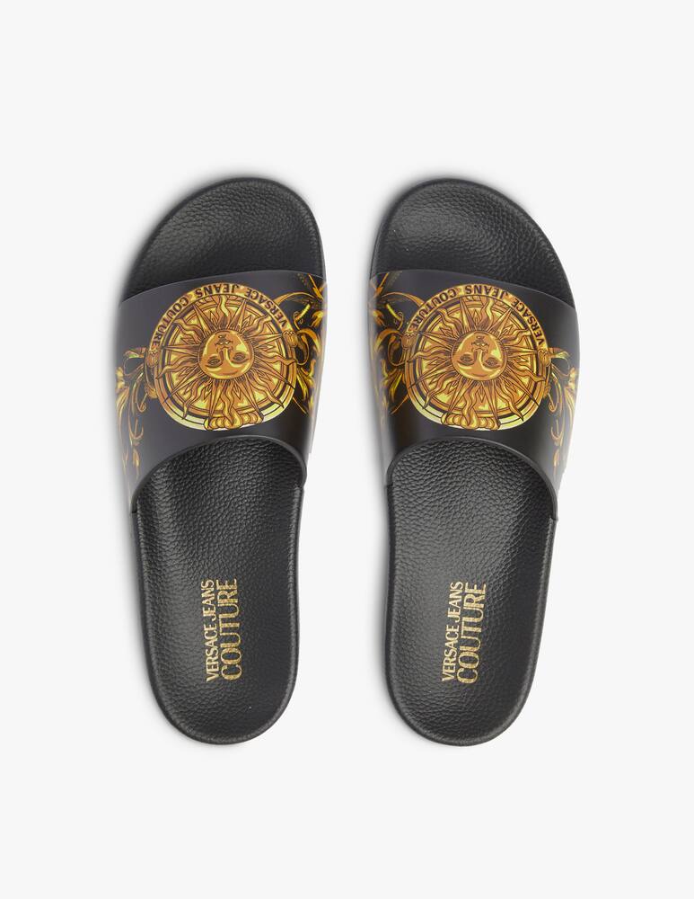 rinascente Versace Jeans Couture Printed slide - black