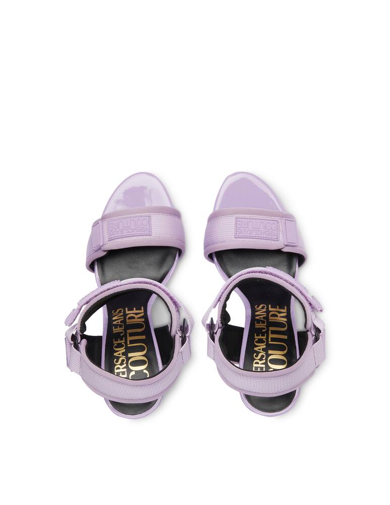 rinascente Versace Jeans Couture Leather pumps - lilac