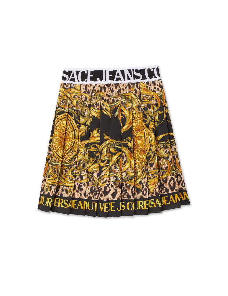 rinascente Versace Jeans Couture Baroque print mini skirt - black