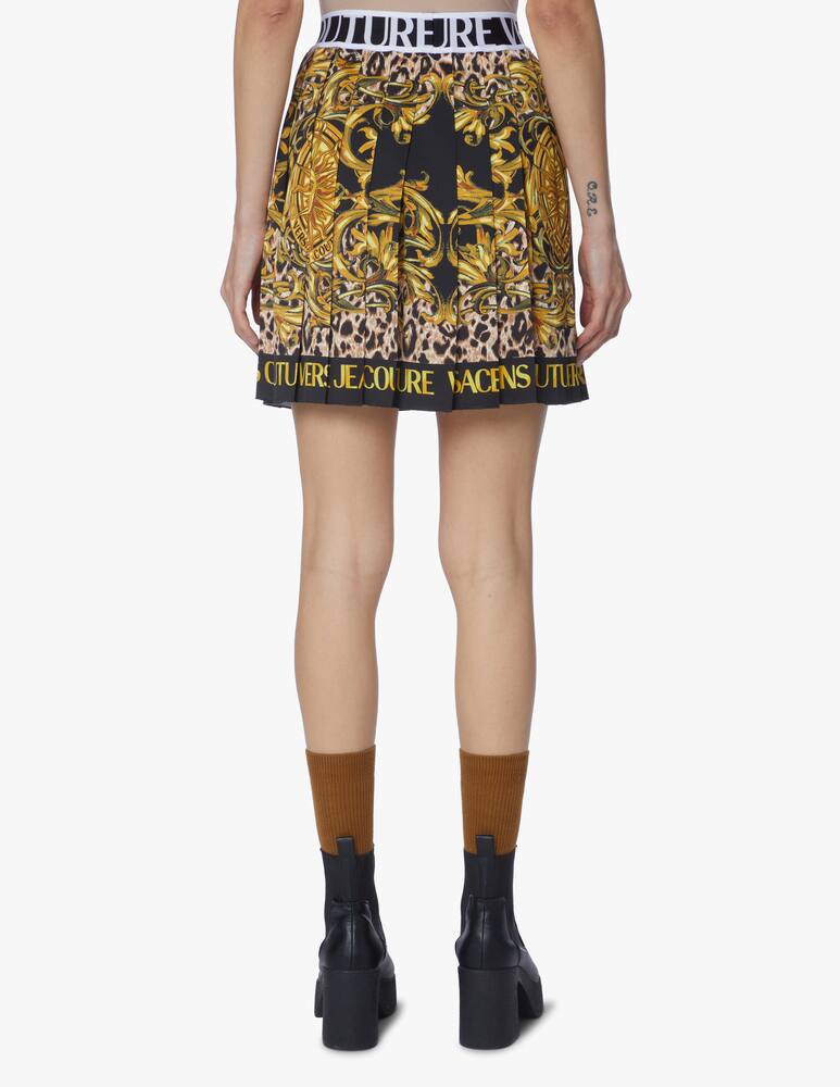 rinascente Versace Jeans Couture Baroque print mini skirt - black