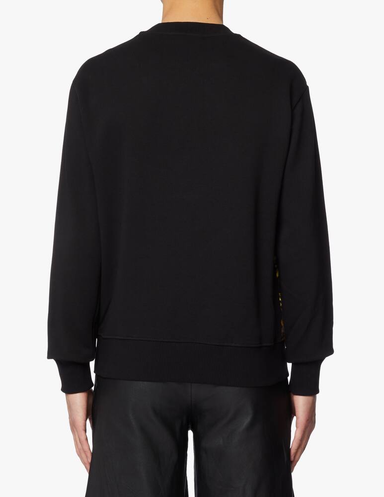 rinascente Versace Jeans Couture Maglia con stampa garland contrasto - nero