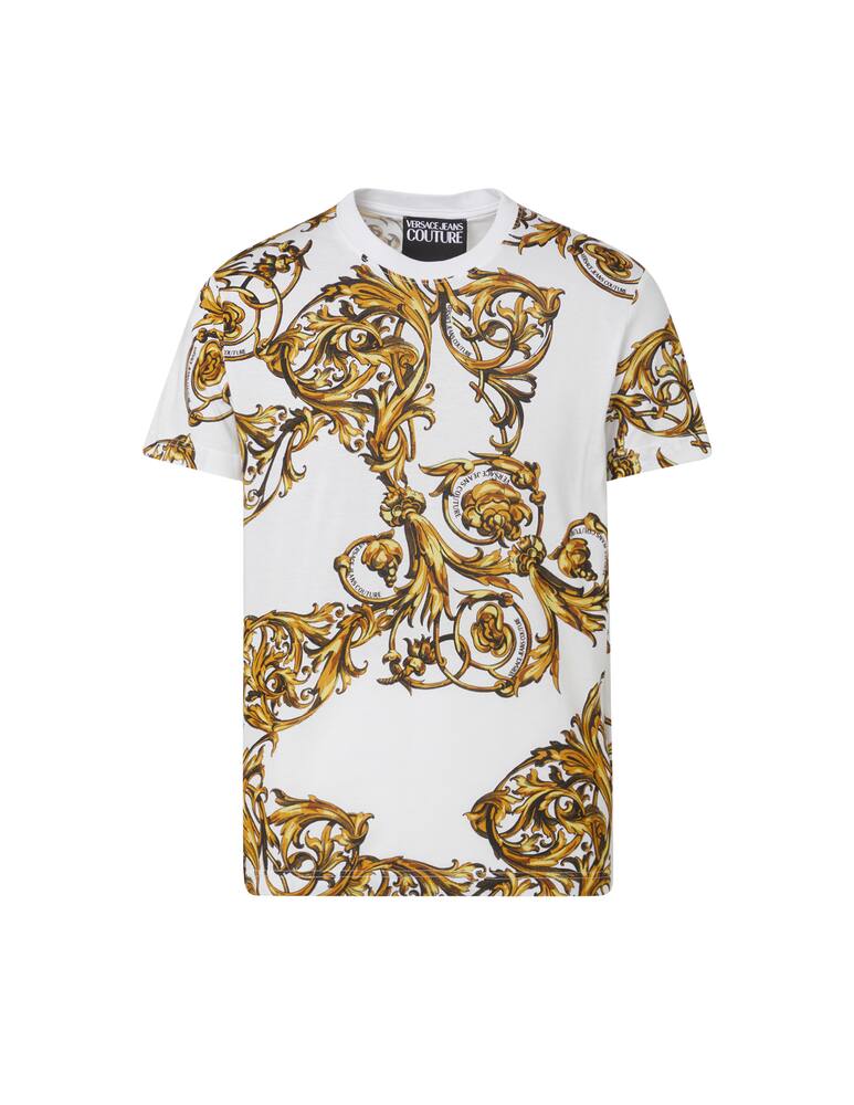 rinascente Versace Jeans Couture Maglietta in jersey con stampa garland - multicolor