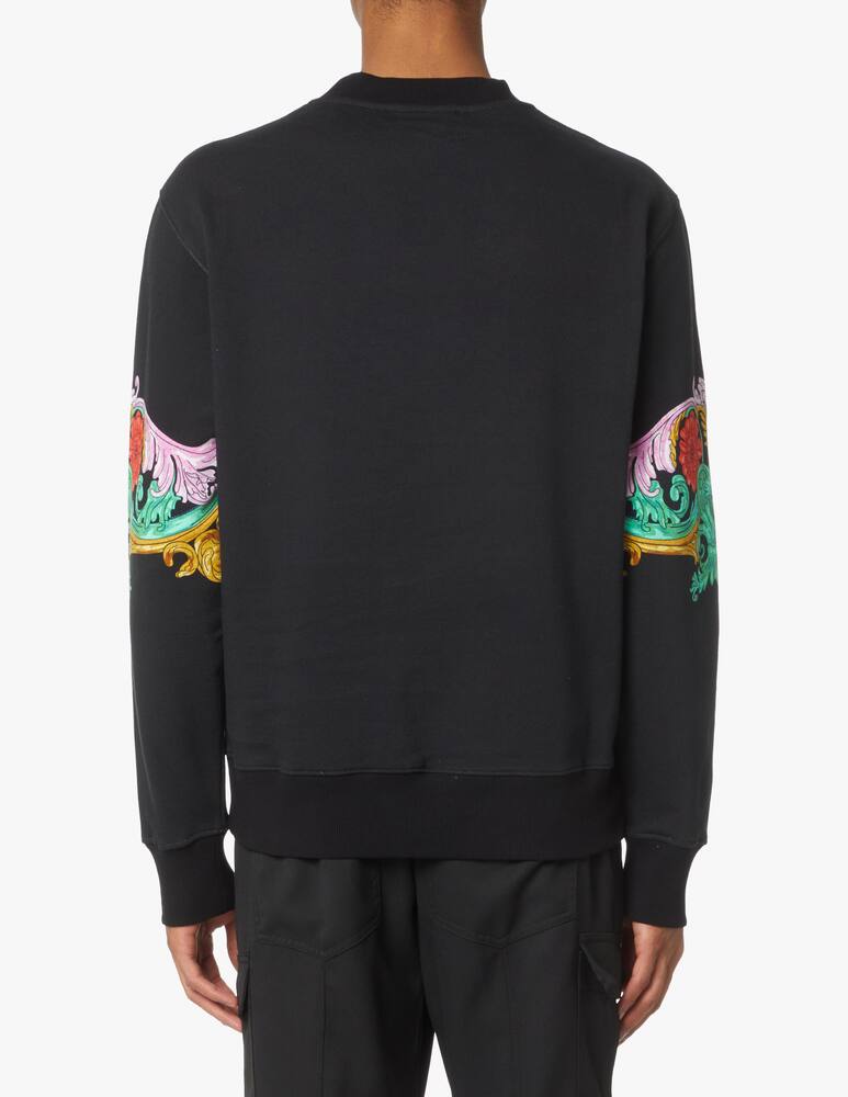 rinascente Versace Jeans Couture Sweatshirt panel sun flower - black
