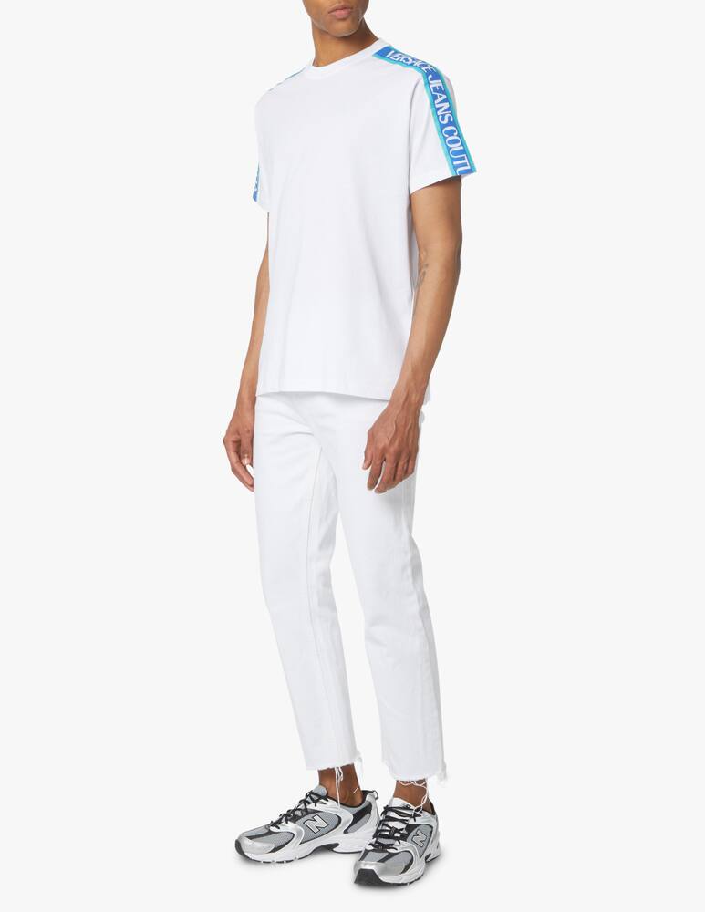 rinascente Versace Jeans Couture T-shirt tape logo - white