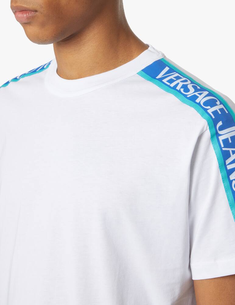 rinascente Versace Jeans Couture T-shirt tape logo - white