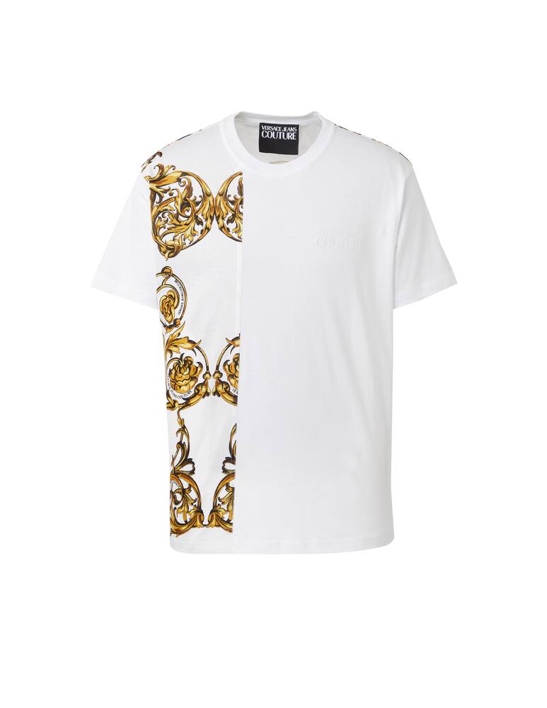 rinascente Versace Jeans Couture Maglietta stampa garland banda - bianco