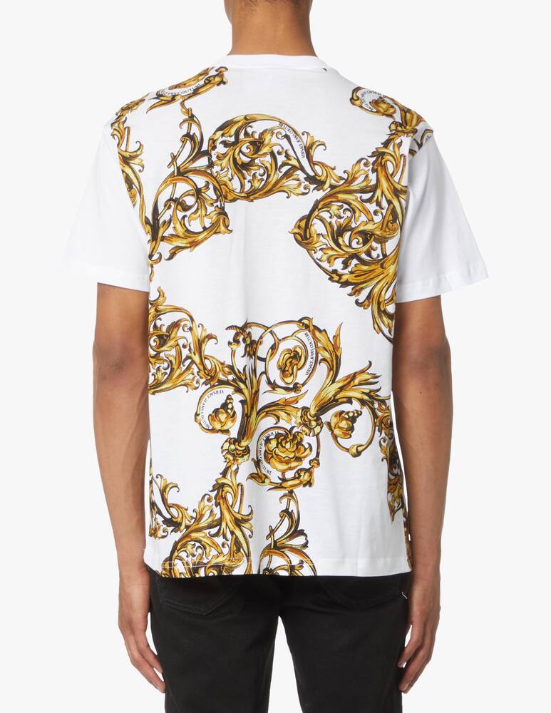rinascente Versace Jeans Couture Maglietta stampa garland banda - bianco