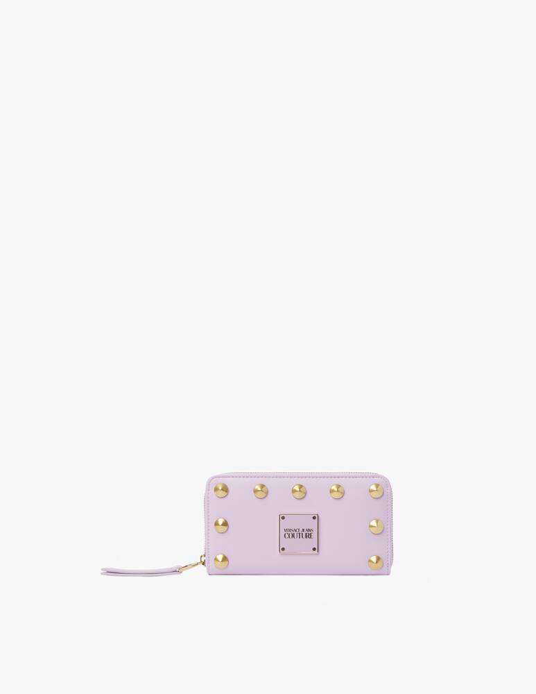 rinascente Versace Jeans Couture Portafoglio con borchie - lilla