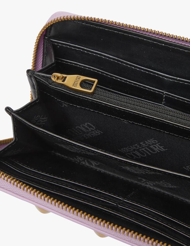 rinascente Versace Jeans Couture Portafoglio con borchie - lilla