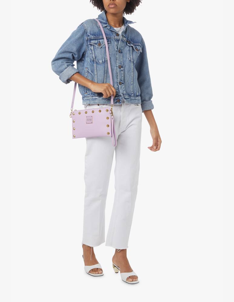 rinascente Versace Jeans Couture Borsa mini con borchie - lilla