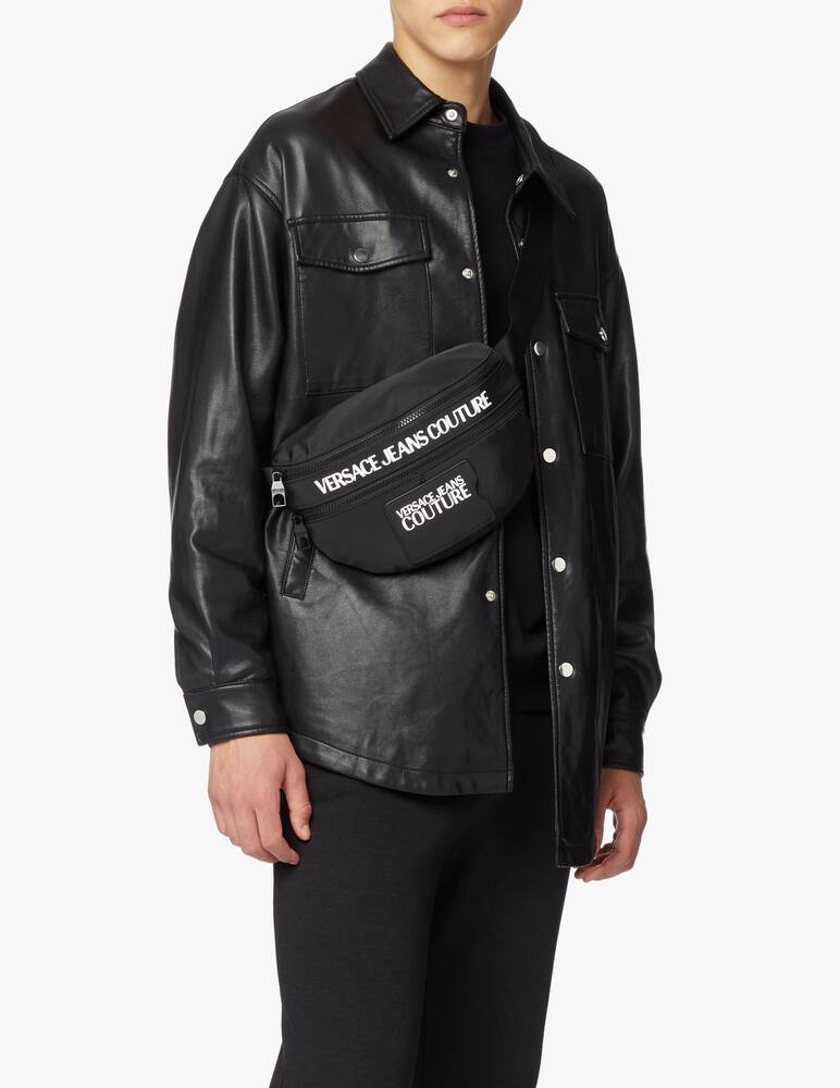 rinascente Versace Jeans Couture Marsupio scritta logo - nero