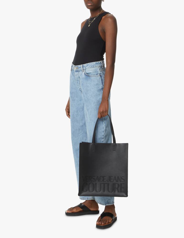 rinascente Versace Jeans Couture Logo tote bag - black