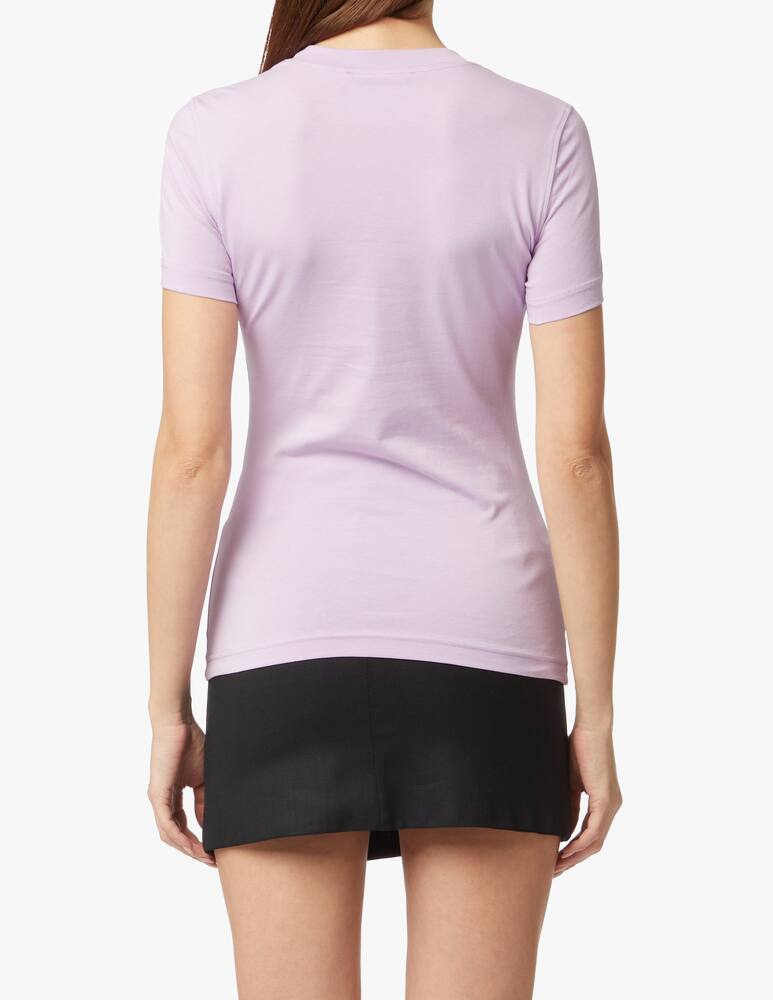 rinascente Versace Jeans Couture T-shirt logo gold - lilac