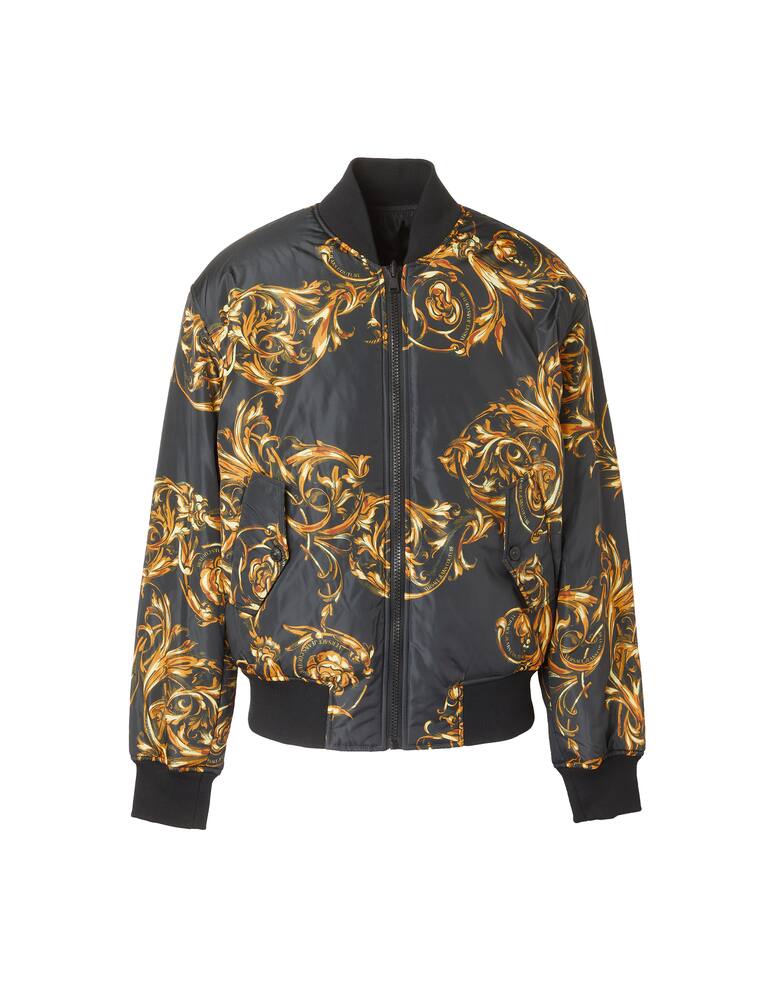 rinascente Versace Jeans Couture Bomber reversibile garland print - nero