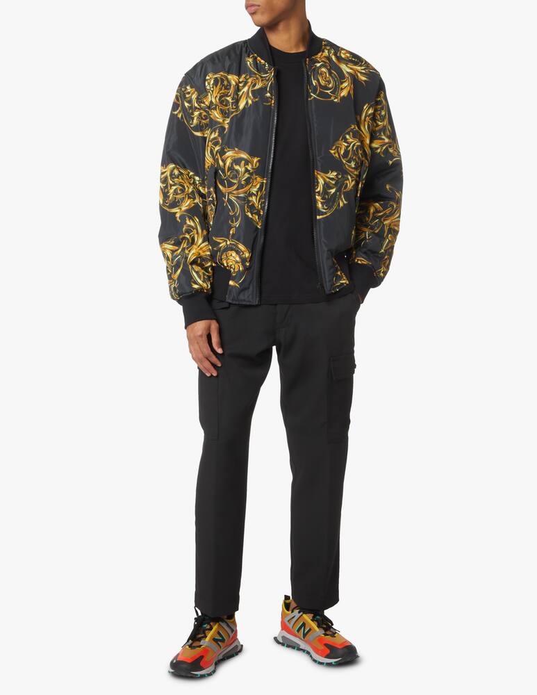 rinascente Versace Jeans Couture Bomber reversibile garland print - nero