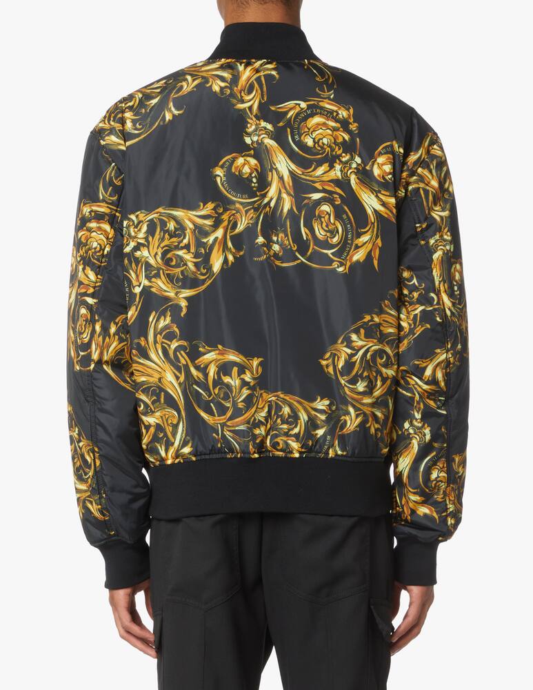 rinascente Versace Jeans Couture Bomber reversibile garland print - nero