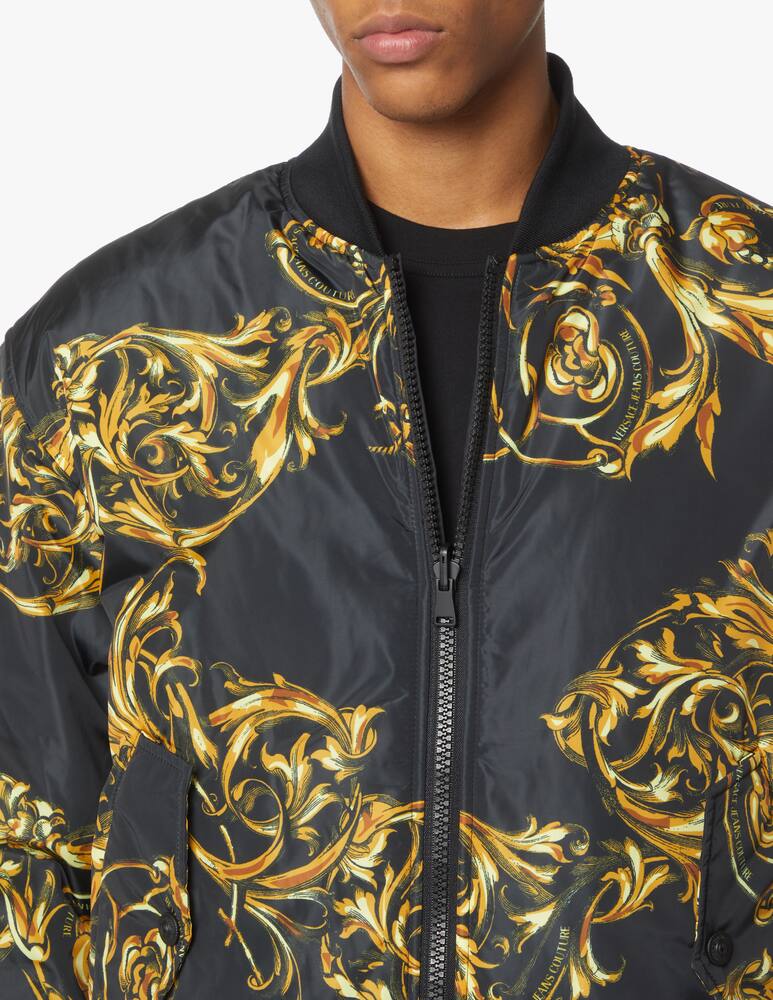 rinascente Versace Jeans Couture Bomber reversibile garland print - nero