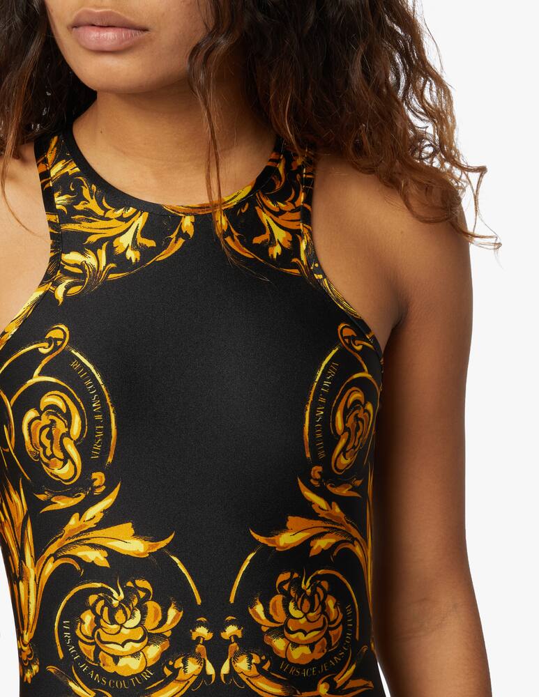 rinascente Versace Jeans Couture Vestito tubino mini barocco - nero