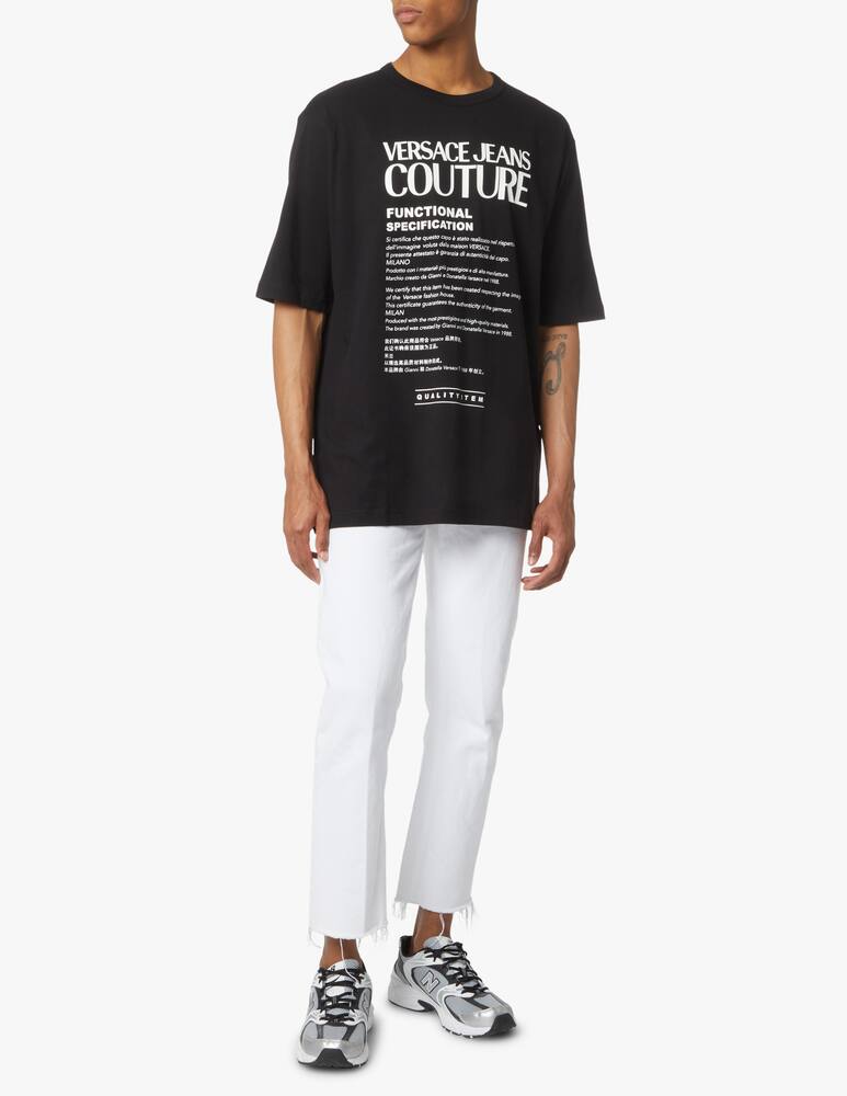 rinascente Versace Jeans Couture Maglietta logo warranty - nero