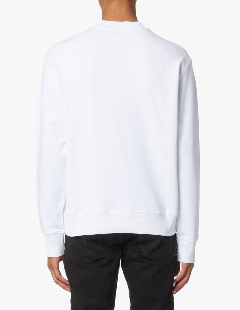 rinascente Versace Jeans Couture Felpa girocollo stampa warranty - bianco