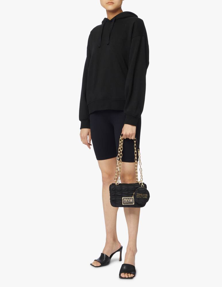 rinascente Versace Jeans Couture Nylon mini flapper bag - black